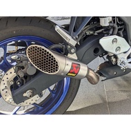 AKRAPOVIC YAMAHA R3 S-Y3SO6-IVOSS Slip-Online Muffler Stainless Steel Titanium YAMAHA YZF-R25/R3