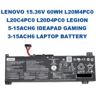 LENOVO 15.36V 60WH L20M4PC0 L20C4PC0 L20D4PC0 LEGION 5-15ACH6 IDEAPAD GAMING 3-15ACH6 LAPTOP BATTERY