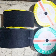 Toyama 20 meter wide 10 cm (4 inch) Velcro adhesive 1 set black color