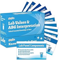 gisgfim Lab Values & ABG Interpretation Flash Cards Medical Nursing School Essentials Review Exam Fl