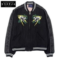 John Undercover 絎縫橫須賀夾克，男款，黑色，2 碼，JUQ4203