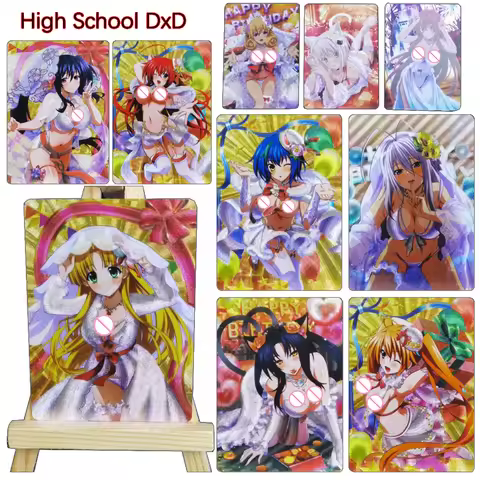 High School DXD DIY 10PCS/SET Issei Hyoudou Rias Gremory Akeno Himejima Asia Argento Textured glitte