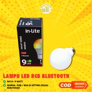 9 WATT RGB INLITE BLUETOOTH INSMO44 LED BULB 9 WATT RGB LED LIGHT/
