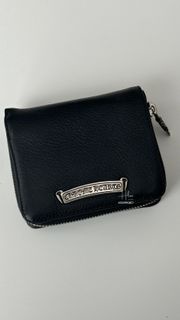 chrome hearts SQ zip bill wallet 黑色 銀包