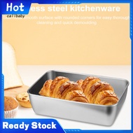 KDCL- Scratch-resistant Bread Tin Stainless Steel Loaf Pan Stainless Steel Bread Loaf Pan Set for Ba