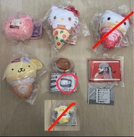sanrio 扭蛋 公仔 可麗餅 pizza my melody hello kitty 布甸狗 小麥粉 deco*27