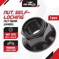 95607-14200 Yamaha Original Y16ZR Y16 Y15ZR Y15 Nut Self Locking Tyre Shaft Belakang Size 19