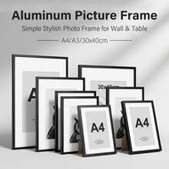 1/3pcs 30x40cm Aluminum Photo Frame, Black Picture Frame, A3 Poster Frame, A4 Certificate Frame, Min
