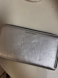 Emporio Armani 銀色長款錢包
