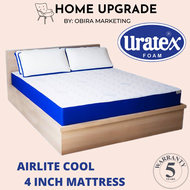 Original Uratex Airlite Cool Foam Mattress - 4 Inch Thickness (Single, Double, Full Double, Queen)