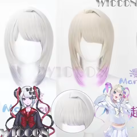 Rain Anime NEEDY Game OVERLOAD Girl Angel-chan Cosplay Short Wig Y2K Jirai Kei Hair Woman Cos Access