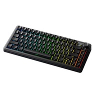 คีย์บอร์ดแบบกลไก RGB แบบมีสาย F75MAX 80ปุ่ม/2.4G/บลูทูธสามรุ่นที่กำหนดเองได้ของ AULA