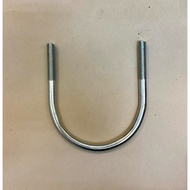 U GalvanizedBolt 1/ 2 Pieces x 4 Pieces U bolt 4 inch + 2 nuts