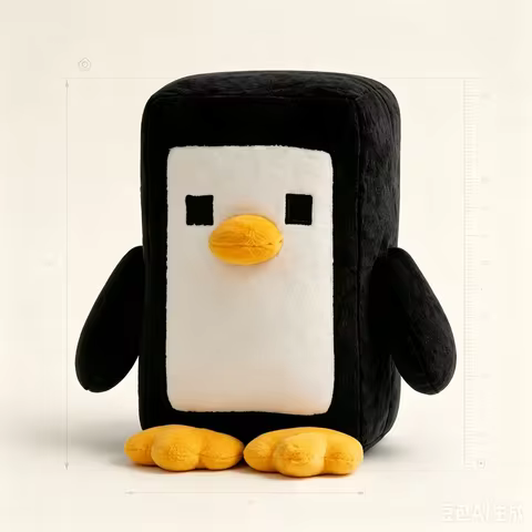 New Penguin Plush Toys Knock Out Dolls Game Character Accessories Game Enthusiast Desk Decoration It