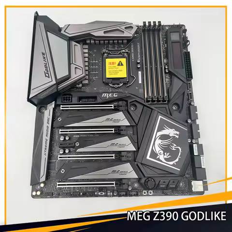 MEG Z390 GODLIKE For Msi PC Desktop Motherboard LGA1151 DDR4 128G E-ATX SATR3*6 M.2*3 U.2 USB3.1 Sup