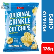 Coles Potato Chips Crinkle Cut Original 175g