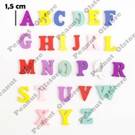 ( 26 SEEDS ) Wooden letters 1.5cm A - Z Random Color