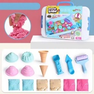 DYNAMIC SAND SUITABLE SET TOY - Smooth, clean, non-sticky sand, cake mold