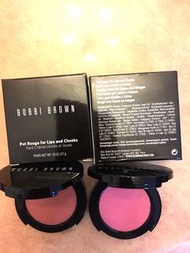 3件套裝 聖誕新年禮物 全新正版 Bobbi Brown Pot Rouge for lips and cheeks  set 精美2款顏色Power Pink, Pale Pink, 連 High 