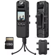 A26 Mini Body Police Camera 128GB HD 1080P Night Vision 1700Mah Audio Video Recorder 6h Recording w/