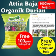 Attia Baja Organik Pokok Durian Udang Merah Duri Hitam Durian Belanda Vitamin Durian Musang King IOI Organic Fertilizer