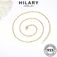 HILARY JEWELRY Ripple Original Silver Water Rantai 925 For Fashion Perak Perempuan 純銀項鏈 Leher Korean Necklace Sterling Women Gold Accessories Pendant Chain N76