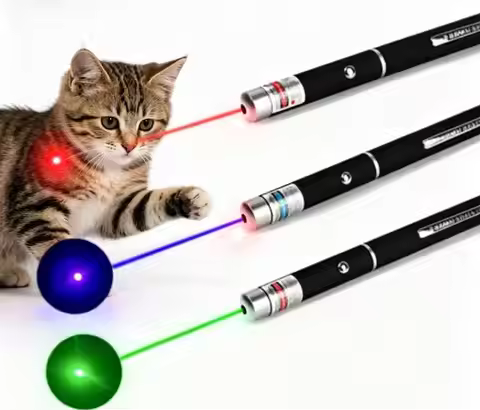 Laser Pointer Red Green Purple Three-color Laser Pointer Projection Teaching Demonstration Pen Toys 