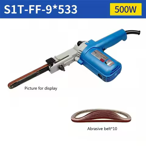 S1T-FF-9*533 Mini DIY Sander Belt Sander Sandpaper Angle Grinder Sander Portable Belt Polishing Powe