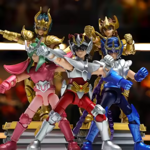 Saint Seiya Galaxy Action Figures Set - Camus Hoyoga Shiryu Pegasus Nachi - Anime Assembly Model Toy