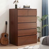 Chest Of Drawers Locker Simple Solid Wood Chest Of Drawers Home Cabinet Drawer (NB)