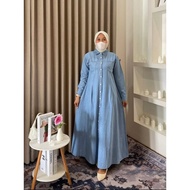 Fatima Dress Denim by Nurama | Nursing Friendly Women's Denim Dress