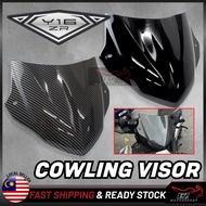 💯🔥 YAMAHA Y16ZR Y16 Y16Z Cowling Visor Windshield Windscreen Cowling Lens Cap Carbon / Black Kilat D