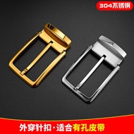304 Stainless Steel Pin Buckle Men's Pin Buckle Belt Belt Head 3.5cm3.8cm Pants Belt Buckle Accessor