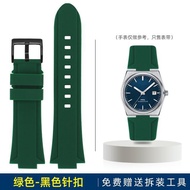 ►✜卍 Soft Rubber Watch Strap for Tissot PRX T137.407 T137.410 Mens Fashion silicone WatchBand Stainless Steel Metal buckle 26-12mm