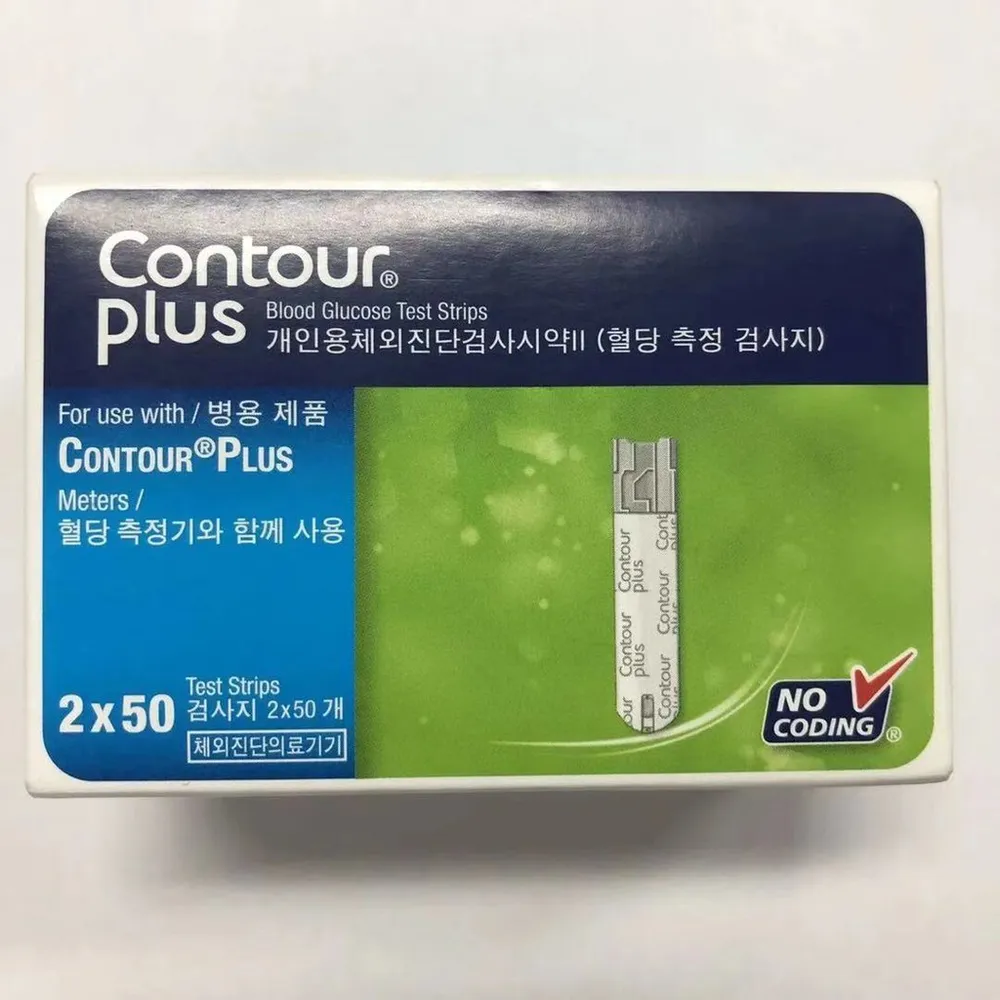 Contour Plus Blood Glucose Test Strips 50/100 Sheets (Exp:Latest)