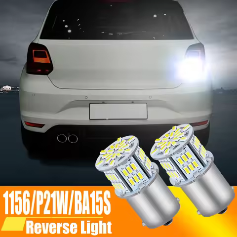 2pcs LED Reverse Light Blub Lamp P21W BA15S Canbus For VW Passat B5 B5.5 B6 Golf mk3 mk4 mk5 mk6 3 4
