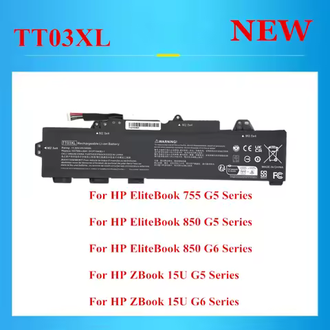 New TT03XL battery For HP EliteBook 755 G5 850 G5 850 G6 ZBook 15U G5 15U G6 Series