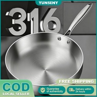 316 Stainless Steel Frying Pan, Induction & Gas Stove Compatible, Non - Stick Omelet Cookware