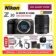 Nikon Z30 Z 30 4K Mirrorless Camera With Nikkor Z 16-50mm Or Z 18-140mm Zoom Lens | 1 Year Nikon Mal