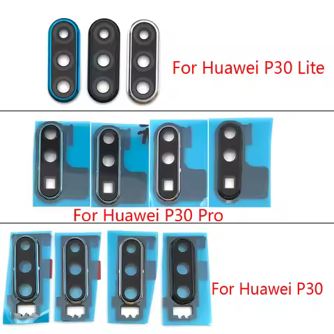 NEW For Huawei P30 / P30 Pro / P30 Lite Y7A Rear Camera Glass Lens Cover With Frame Holder with Stic