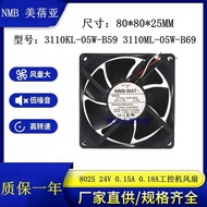Original NB 8025 24V0.18A 3110L-05W-B69 8cm Inverter Industrial Control Machine Cooling Fan