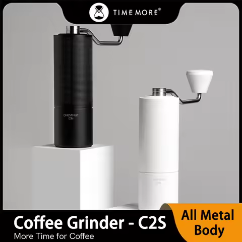 TIMEMORE C2S Manual Coffee Grinder with Stainless Steel S2C Conical Burr All-Metal Body Coffee Grind