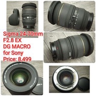 Sigma 24-70mm F2.8 EX DG MACRO for Sony