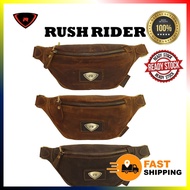 ORIGINAL RUSH RIDER GENUINE LEATHER WAIST POUCH BAG MEN WOMEN CHEST BAG CROSSBODY BEG PINGGANG KULIT