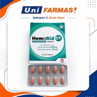 U.n.i Farmasi HemoRid CT Micronised Tablet 1 BOX Tablets Micronised Diosmin 450mg Hesperidin 50mg
