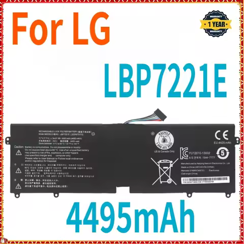4495mAhLBP7221E Battery for LG Gram 13Z940 13ZD940-GX58K 14Z950 EAC62198201 13ZD940 14ZD960-GX5GK 15