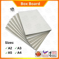 10pcs Box Board A2/A3/A4/A5 ONE SIDE WHITE COATED & GREY BACK Card Board Paper WITH 270g/ 350g/ 450g