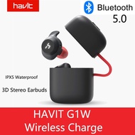 HAVIT G1W TWS Bluetooth 5.0 True Wireless Sport Earphone Waterproof 3D Stereo