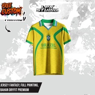 Free Customization Brazil Fantasy Brazil Jersey/ Brazil T-Shirt/ Football Jersey/ Vintage Jersey