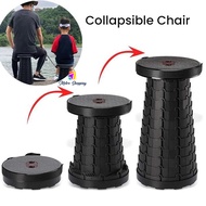 Foldable Chair Portable Telescopic Stool Retractable Folding Adjustable Outdoor Camping Chair